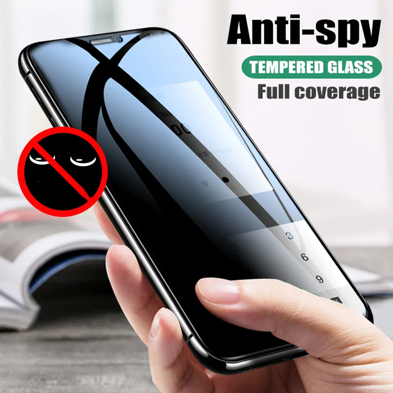 

Полная конфиденциальность Закаленное стекло для iPhone 12 13 pro max Защита от шпионского экрана на iPhone 6 7 8 Plus X XS Max SE 2 3 Предотвращает подглядывание
