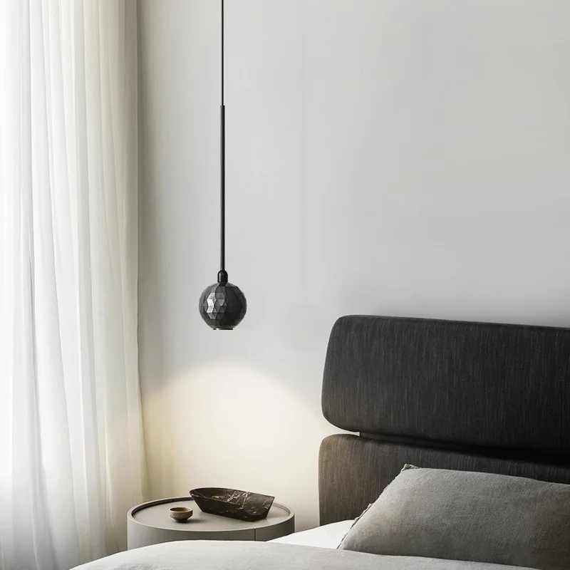 

Геометрический подвесной светильник, дизайнерская лампа в виде овального шара, декоративный потолочный светильник в винтажном стиле для столовой, Роскошный дизайнерский