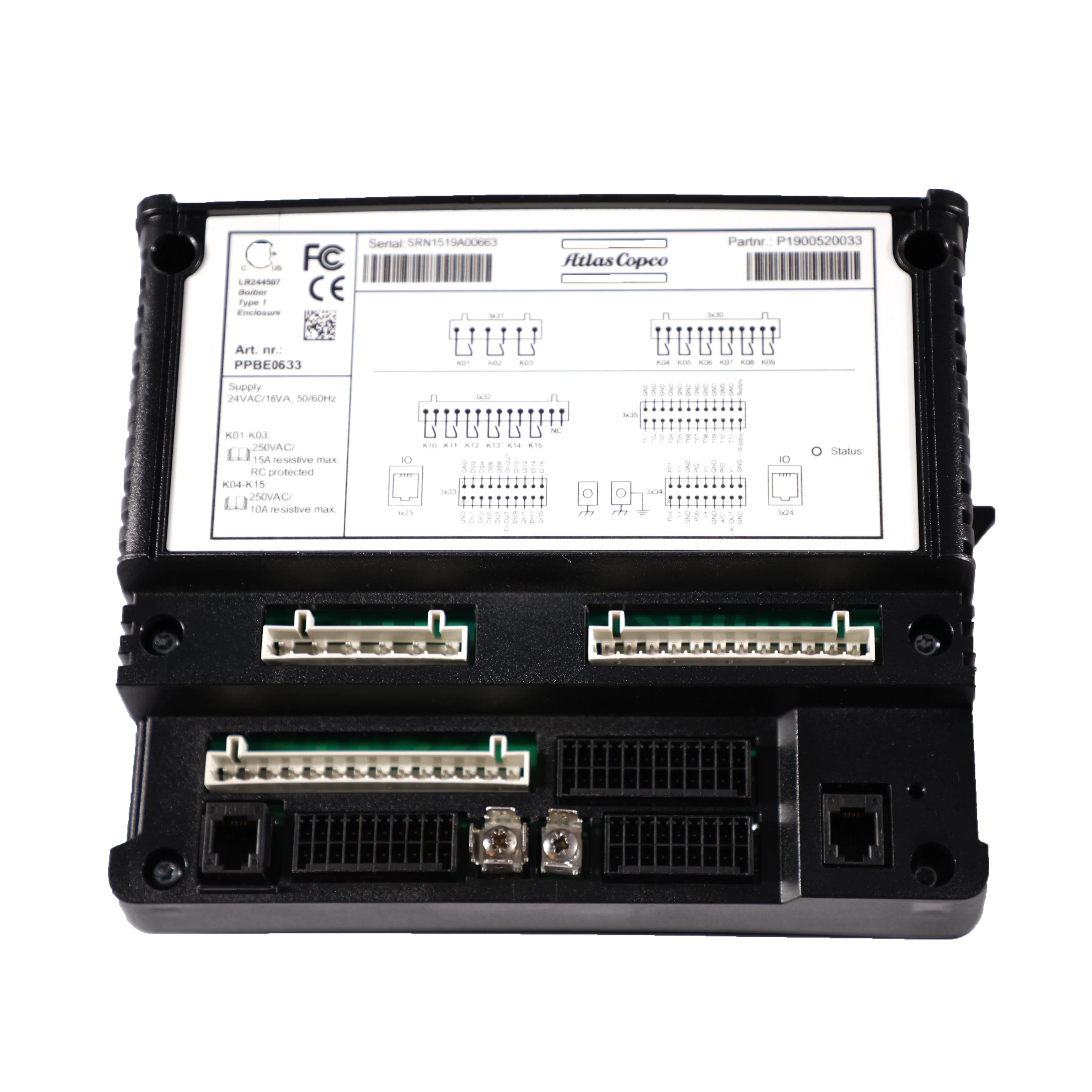 1900520033 ELEKTRONIKON MK5 I/O2 Для воздушного компрессора Atlas 1900520031 Контроллер расширения