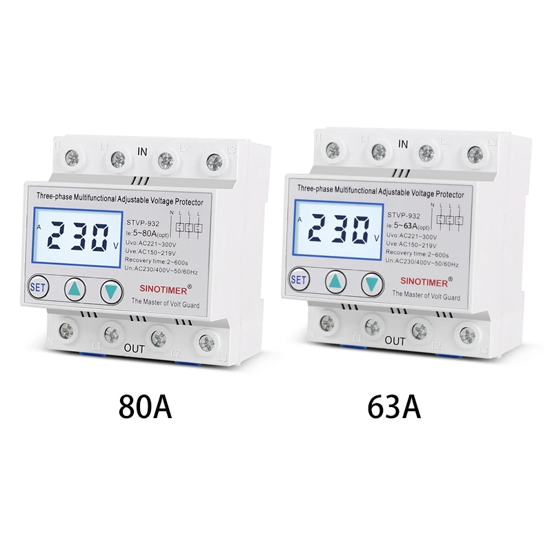 SINOTIMER STVP-932 Трехфазный цифровой дисплей с самовозвратом регулируемый