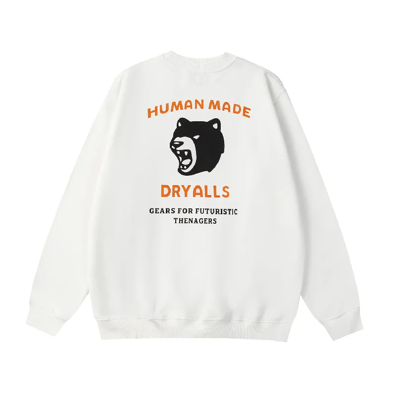 

Human Made Thick Crewneck Sweater Fall Winter Latest Design, Japanese Vintage NIGO Cartoon Print Shirt