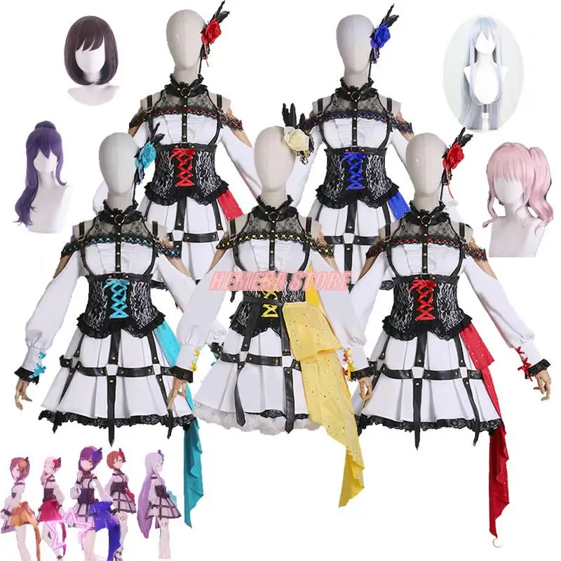 

Game Project Sekai Colorful Stage Cosplay Costume Akiyama Mizuki Asahina Mafuyu Yoisaki Kanade Ena MEIKO Cosplay Dancing Dress