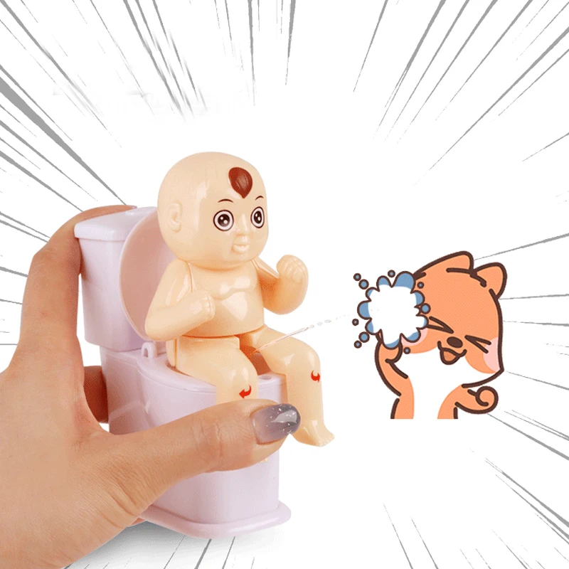 

Novelty Squirt Joke Toy Doll Toilet Pee Cartoon Boy Water Spray Trick Funny Children Tricky Shooting Water Toilet Toys