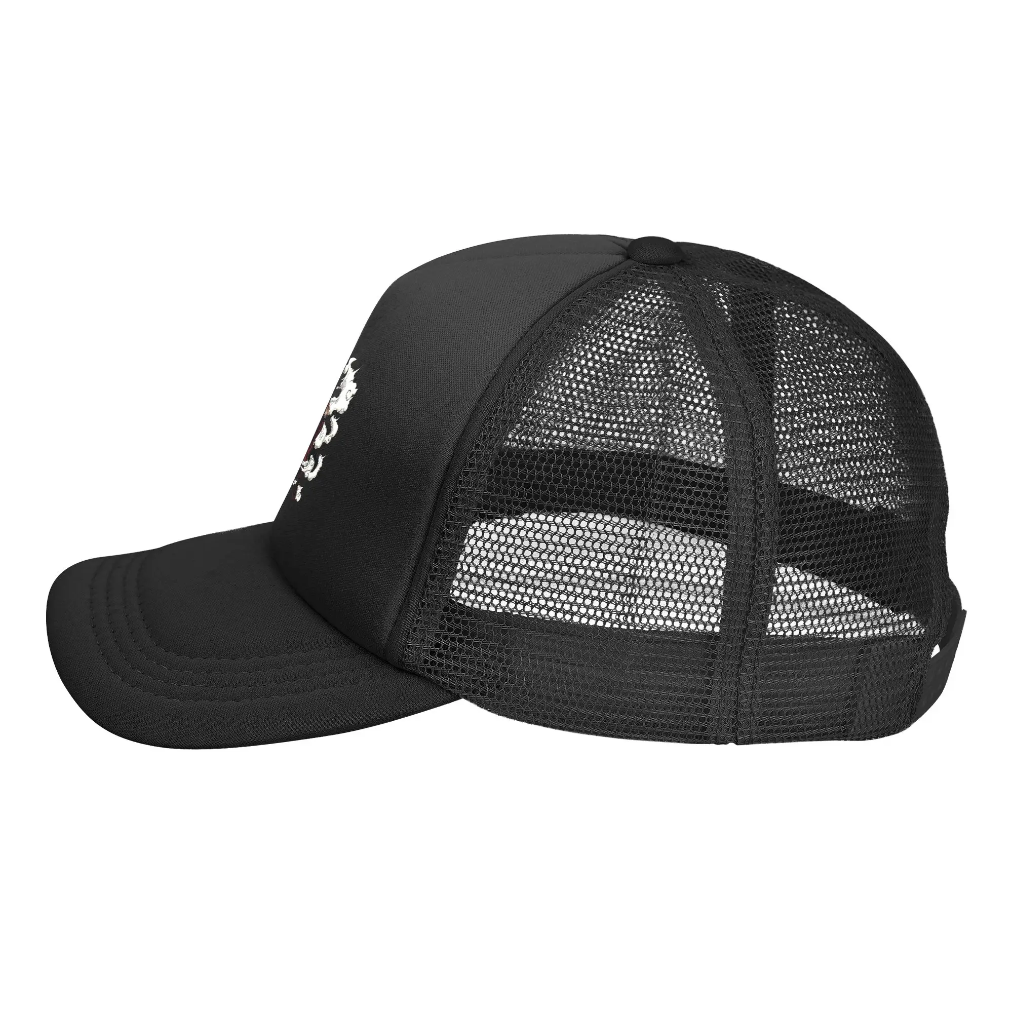 Фото Бейсболка Furios Luffy One-Piece Trucker для мужчин и женщин, винтажная, с аниме-принтом, сетчатая, из полиэстера, регулируемая, для гонок №4