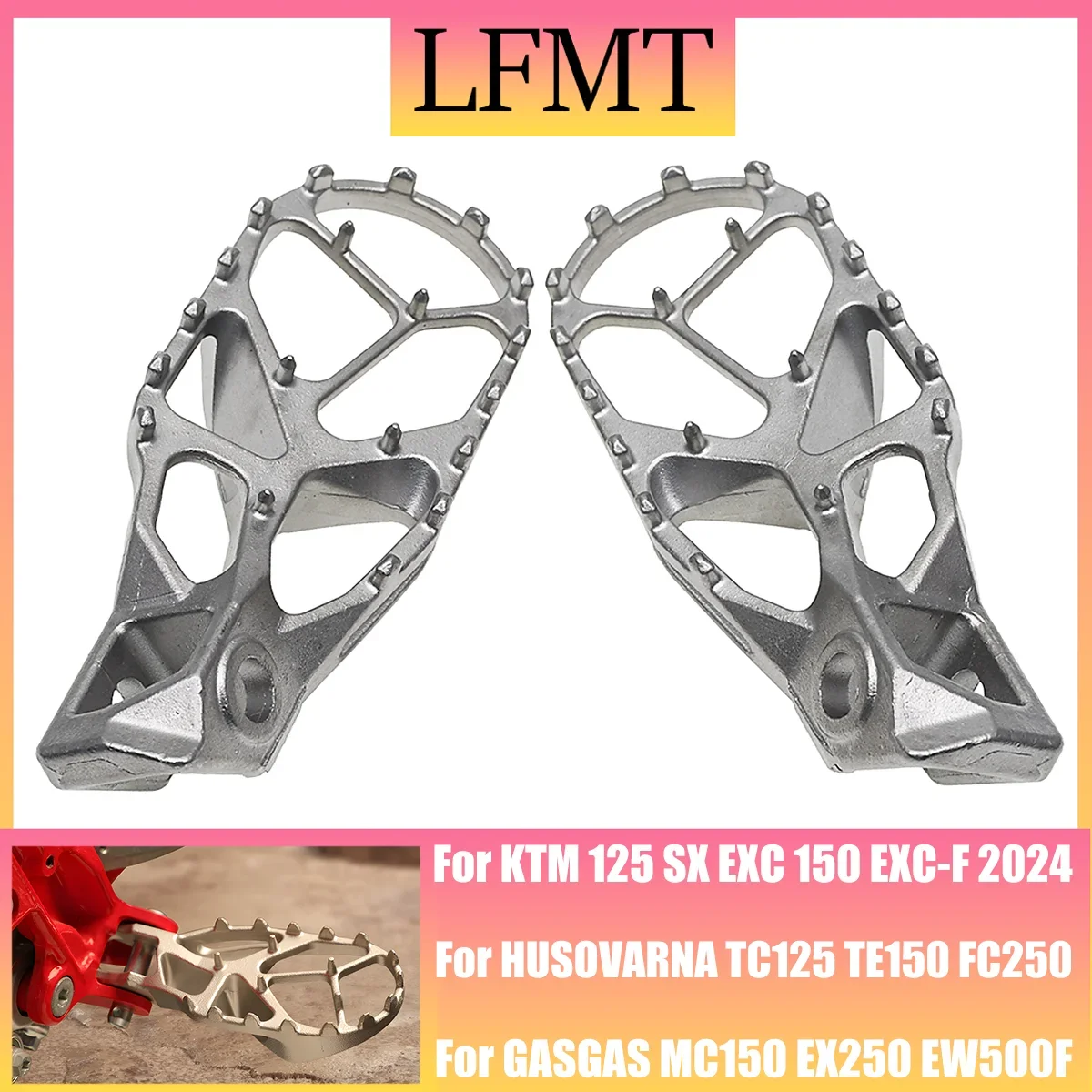 Для HUSOVARNA TC TE FC FS GASGAS MC EX EC Мотоциклетные подножки Подставка для ног Подставки