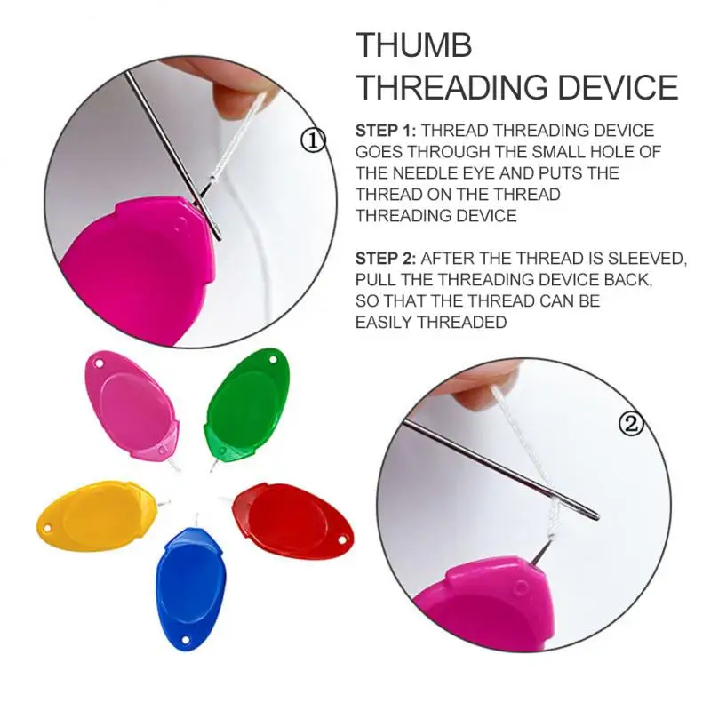 

10pcs/Set Elderly Guide Needle Threader Automatic Easy Device DIY Hand Machine Sewing Thread Punch Stitch Accessory Sewing Tool
