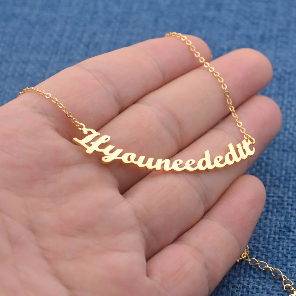 

Custom Arcuate Name Necklace Women Girl Stainless Steel Jewelry Gold Color Curved Nameplate Pendant Necklace Friends Gifts