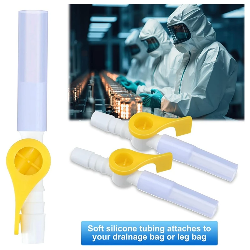 15 упаковок катетерный клапан дренажный для мочи мешочные клапаны с гладкими