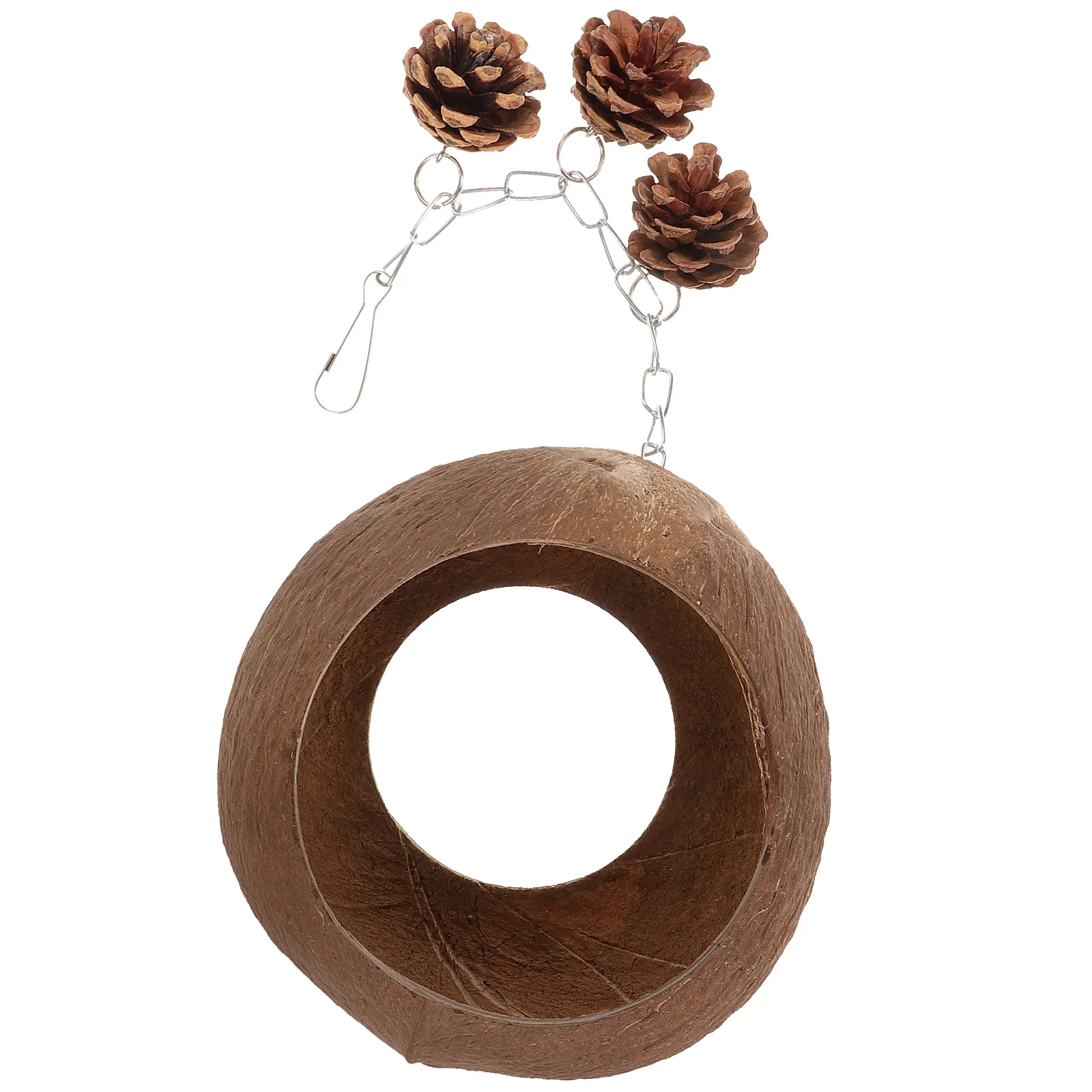 

Coconut Shell Nest Bird Hanging Parakeet Bed Tent Pet Cage Parrot Hammock Suspending