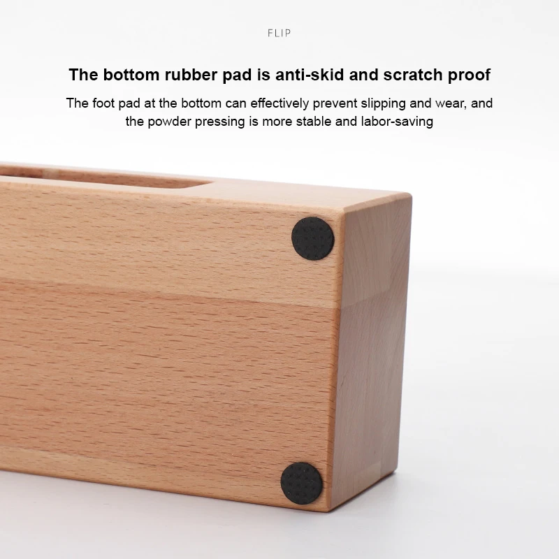 51мм/54мм/58мм держатель для темпера кофе стоит фильтра основы твердого дерева дистрибьютор мат стенд стойка инструменты аксессуары для создания эспрессо.