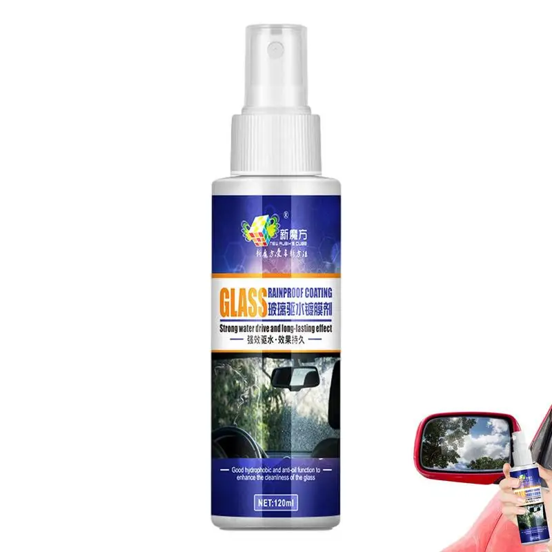 

Car Rainproof Agent 120ml Vehicle Waterproof Coating Spray Bathroom Accessories Waterproof Coating Agent For Vanity Mirrors