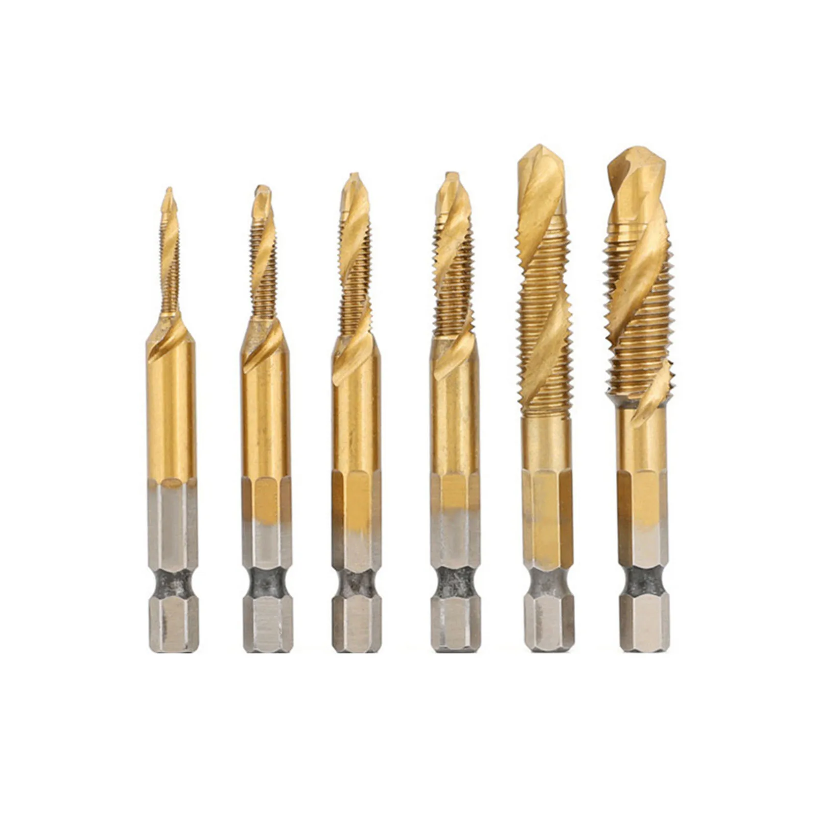 

Набор сверл, комплект из 6 комбинированных насадок из быстрорежущей стали для удаления заусенцев, хвостовик 1/4 дюйма, для мягкого металла, де...