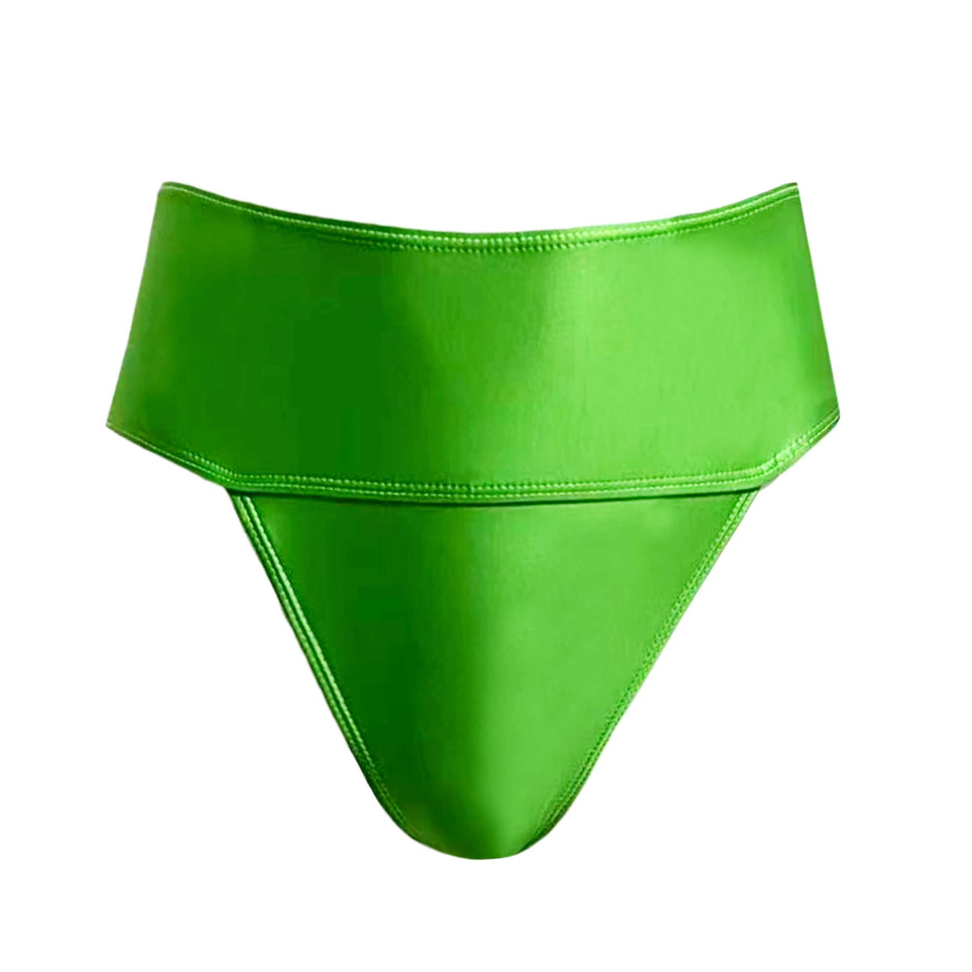 XCKNY silky smooth oil glossy oversized t-pants sexy solid bikini high score sexy bikini bottomed underwear shiny pants