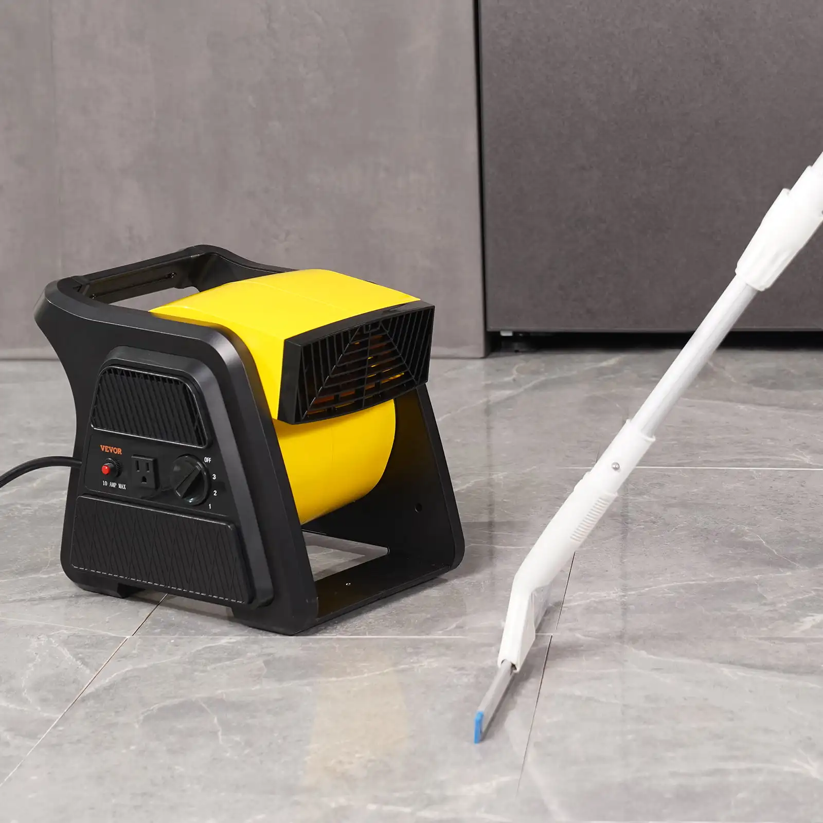 

BENTISM Pivoting Utility Fan Floor Blower Fan 3-Speed High Velocity 600 CFM Home