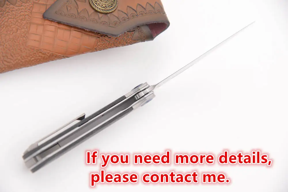 Складной нож с керамическим шарикоподшипником титановым Карбоновым волокном ST995