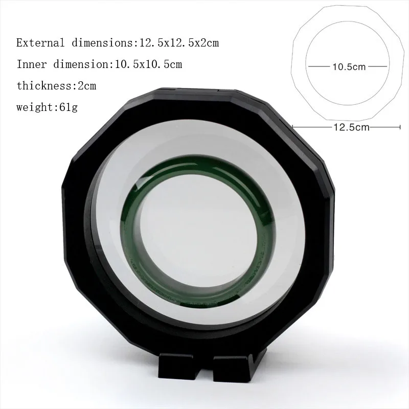 10Pcs Black  Film Jewelry Storage Box 3D Packaging Case Gemstone Free Stand Floating Frame Membrane Ring Earrings Necklace Displ