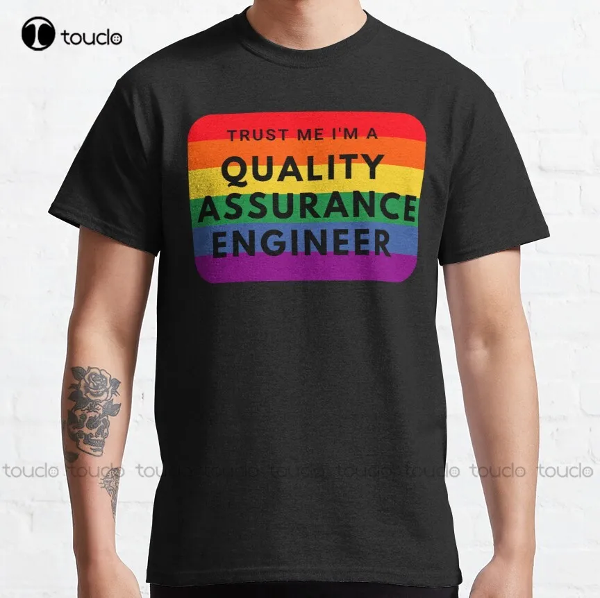 

Trust Me I'M A Qa Engineer Colorful Text Classic T-Shirt Shirts For Women Size Funny Art Harajuku Streetwear Cartoon Tee