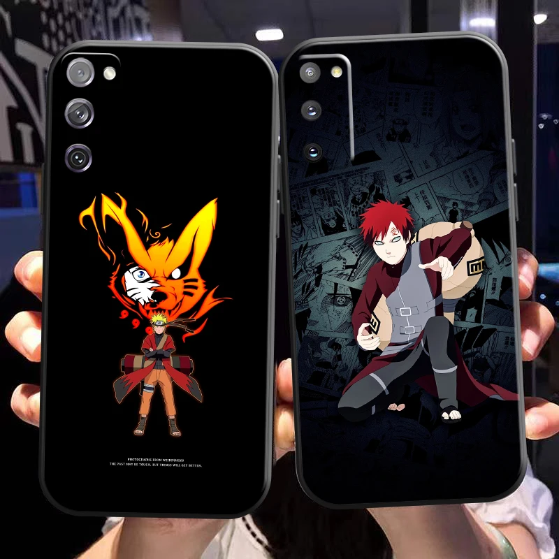 

Naruto Uchiha Sasuke Phone Case For Samsung Galaxy S21 S20 Plus Ultra FE 5G Liquid Silicon Silicone Cover Coque Back Carcasa