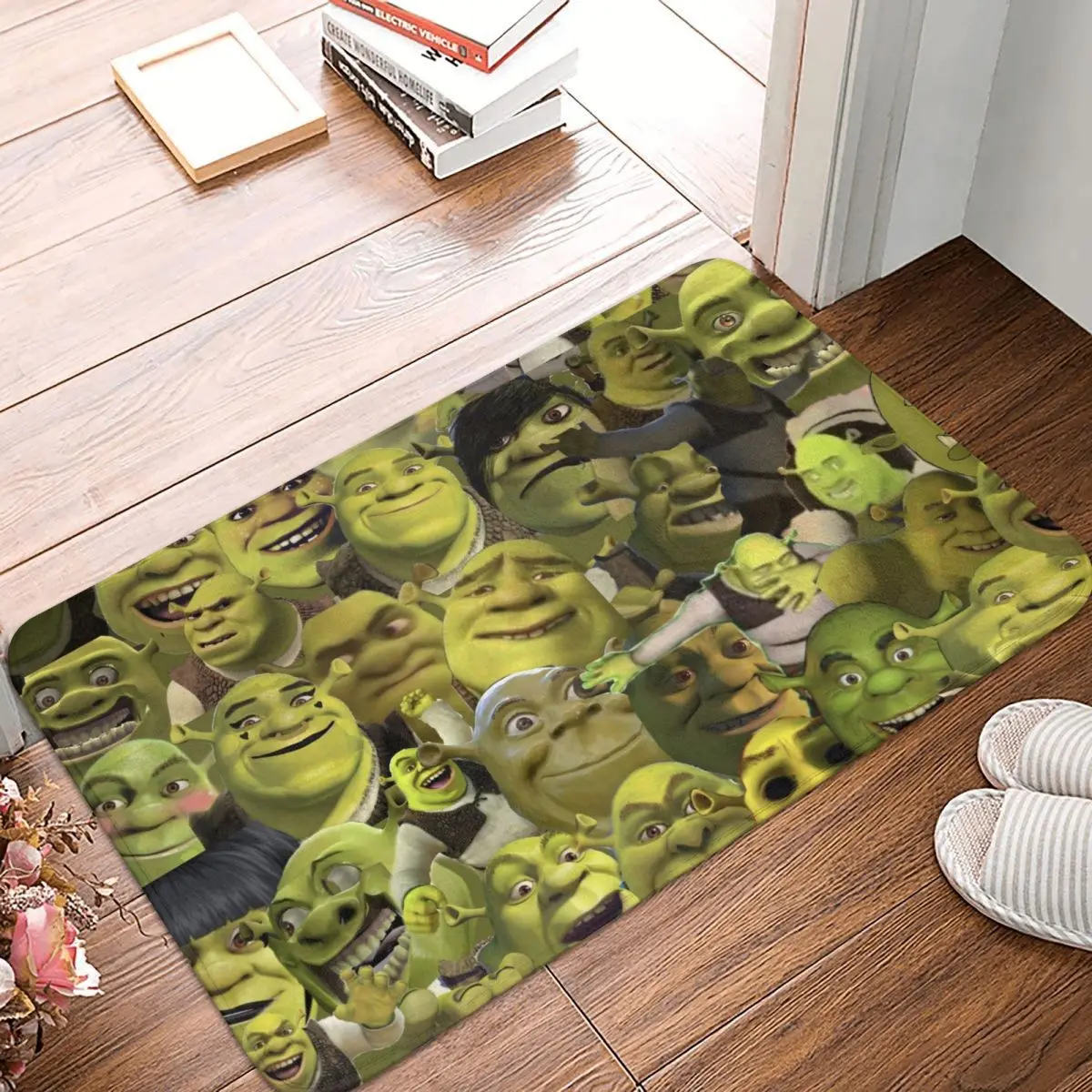 

Shrek Film Non-slip Doormat Meme Bath Bedroom Mat Outdoor Carpet Home Pattern Decor