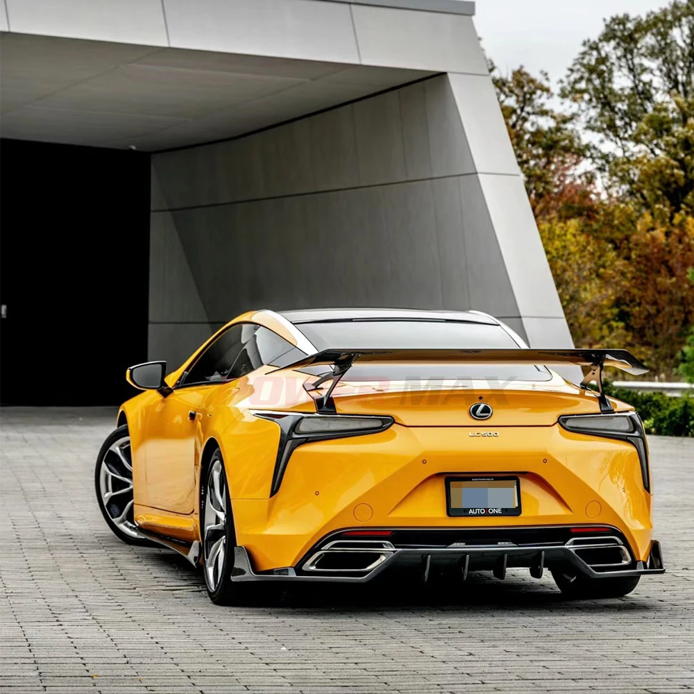 Заднее крыло высшего качества из сухого углеродного волокна в стиле V для Lexus LC500