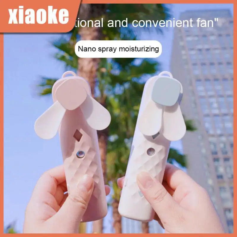 

Fan Spray Handheld USB Portable Sound-off USB Rechargeable Outdoor Mini Student Fan Water Replenishing Instrument Humidifier