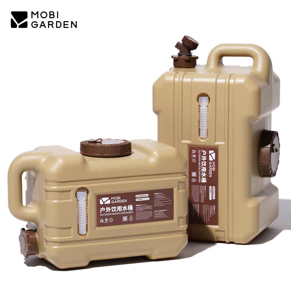 

MOBI GARDEN Camping Water Container Portable Water Bucket Container Food Grade with Faucet Indoor Outdoor Travel