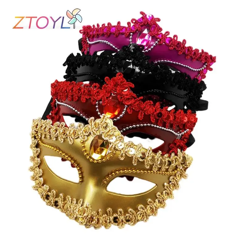 

Маскарадная маска на Хэллоуин, женское лицо, разноцветная маска принцессы, сексуальные полумаски на Хеллоуин, Декор