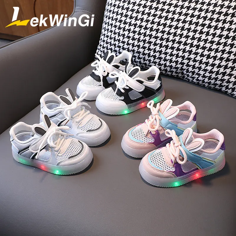

Size 21-30 Child Summer Sandals Kids Led Shoes Sandals for Children Shoes Light Up Sandals Boys Kids Non-slip Sport Slippers