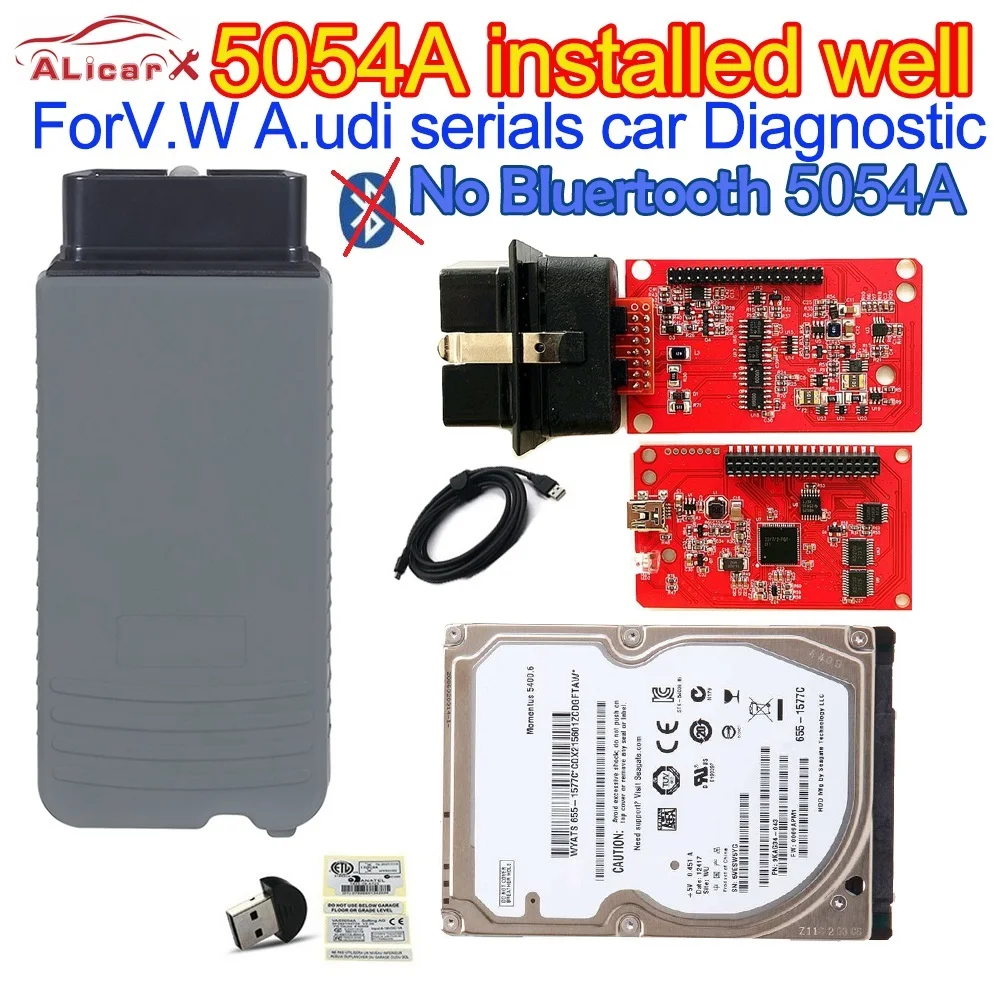5054A Engineering V14.1 0D1 online install in hard disk customize language forVW group cars diagnostic 5054A car scanner USB5054
