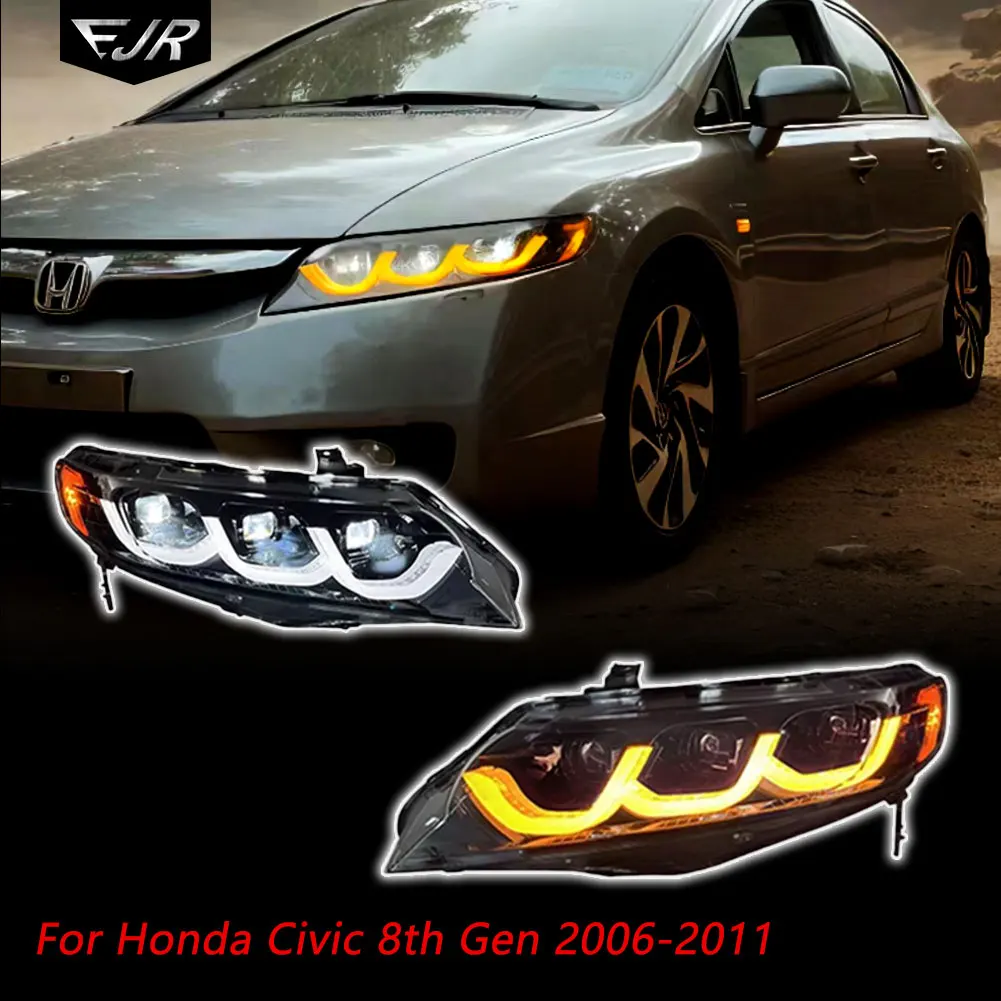 Для Honda Civic восьмого поколения 2006-2011 фара в сборе Модифицированная стандартная