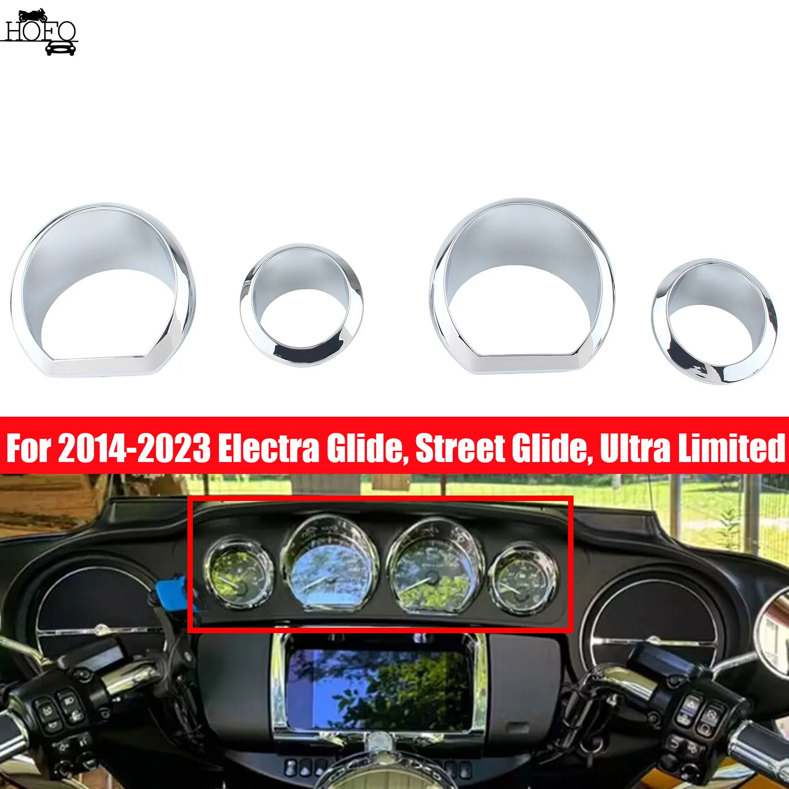 

Хромированная накладка из АБС-пластика для Harley Electra Street Glide FLHX FLHXS 2014-2023
