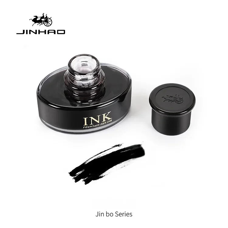 Чернила для перьевой ручки Jinhao 50 мл черное/синее черное стекло в бутылках