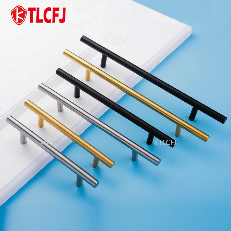 Ktlcfj Современная нержавеющая сталь 304 Ручка для двери шкафа-мебельная ручка Т-образная для кухонного шкафа-деревянного ящика.