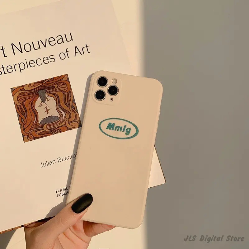 

Case For IPhone 13 Pro Max 11 12 14 XS Retro White Simple Text Cover Art Fashion Pattern Soft Shockproof Protective Phone Camera