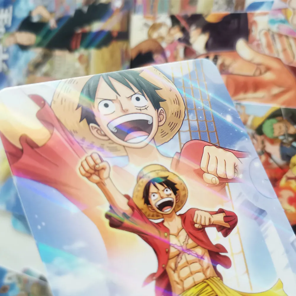 

ONE PIECE Bookmark Card Colorful 24 Postcards Bus Card Stickers Collect Cards Kawaii Anime Monkey D. Luffy Card Collection Gift