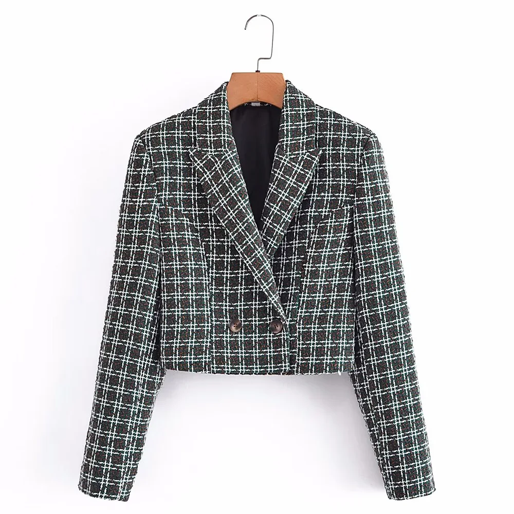 

DiYiG Women's 2022 New Fashion Elegant Blazer Streetwear Casual Office Lady Double Breasted texture Autumn Clothing Suit Jacket