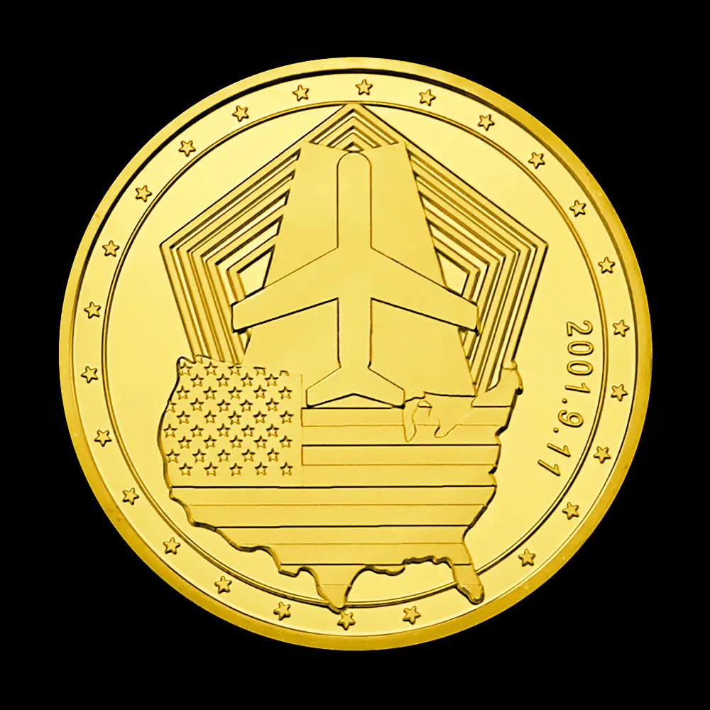 Коллекция сувенирных сувениров с позолоченными монетами 20 юбилей 2021 Всемирный