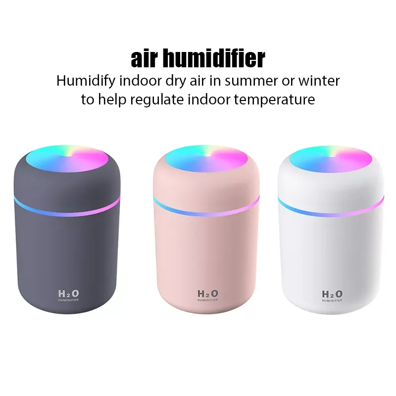 

Air Humidifier USB Ultrasonic Aroma Essential Oil Diffuser Romantic Soft Light Humidifier Mini Cool Mist Maker Purifier