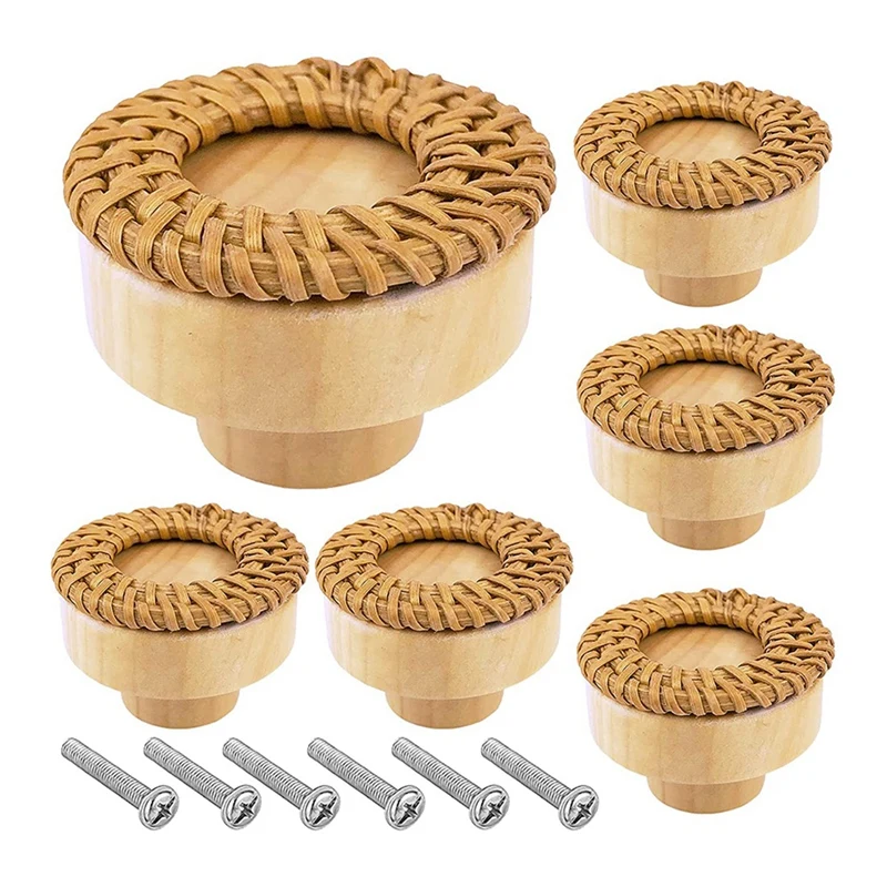 

6 шт./упаковка, деревянные ручки для шкафа