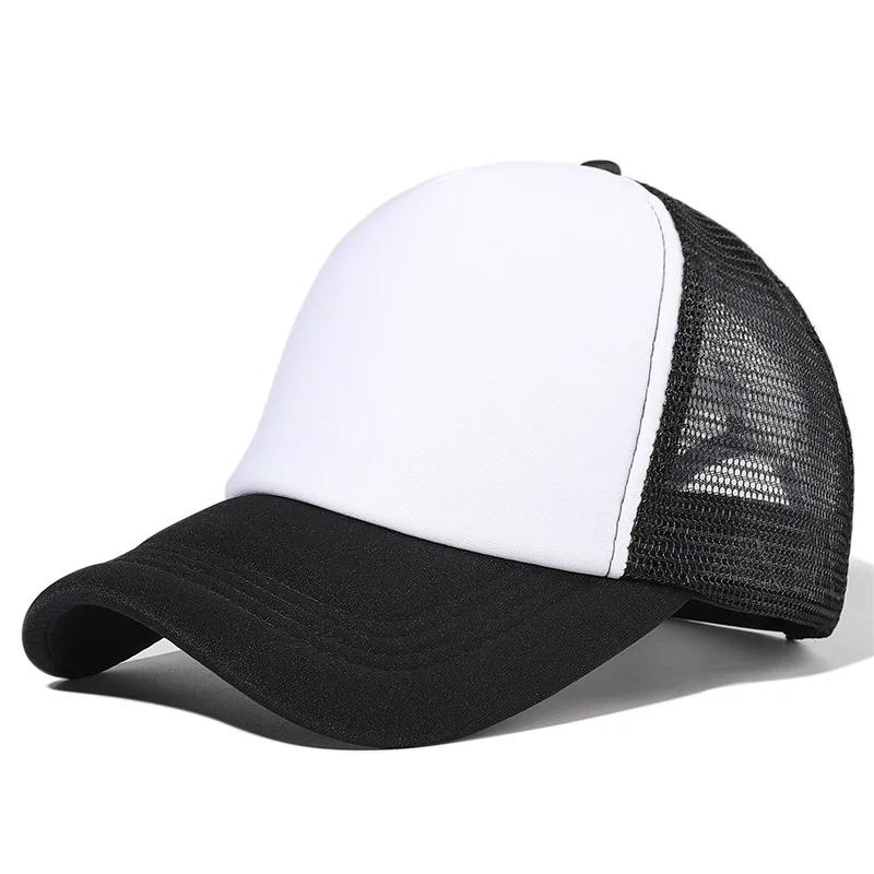 

Unisex Trucker Hats Breathable Mesh Snapback Hats Baseball Caps Adjustable Golf Dad Hat Contrast Stitch Cap