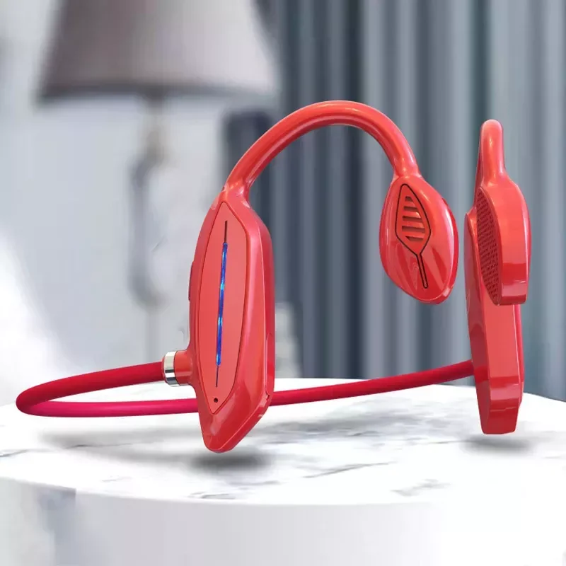 

Гарнитура с костной проводимостью, Bluetooth Hi-Fi стерео наушники с ушным крючком для фитнеса, спортивные наушники для бега с микрофоном, водонеп...