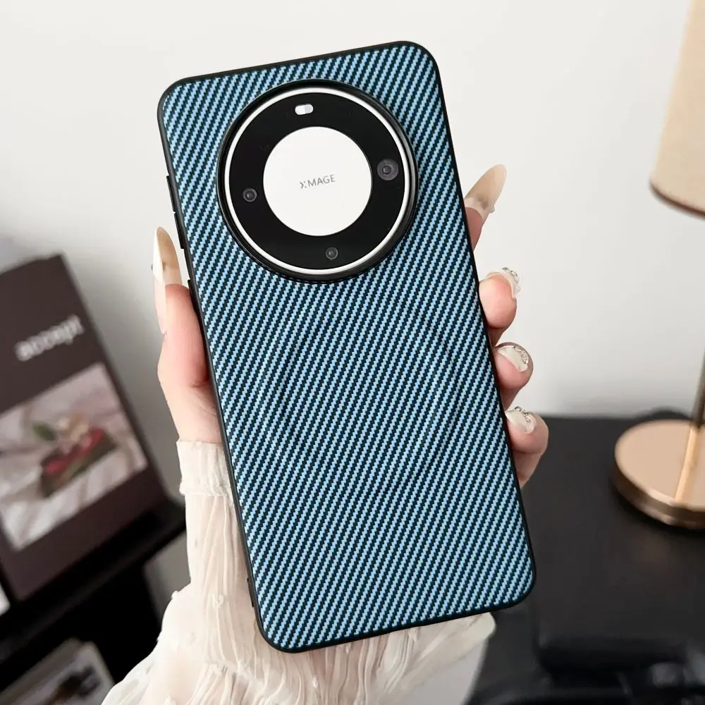 Магнитный чехол для Huawei Mate 60 50 Pro Pura 70 P60 Honor Magic 6 5 из углеродного волокна мягкий ТПУ