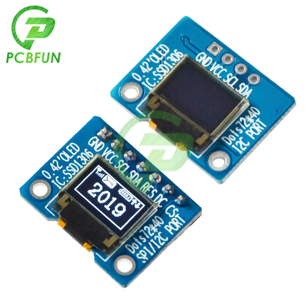 Органический светодиодный экран 0 42 дюйма интерфейс IIC/SPI модуль дисплея OLED