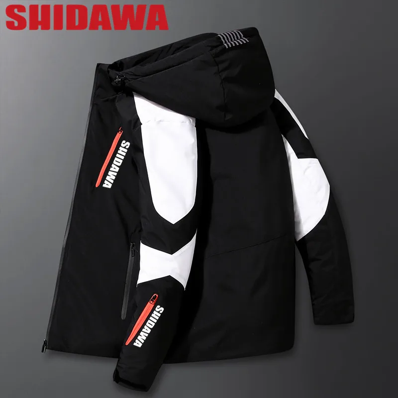 Купи SHIDAWA 2023 Winter Warm Fishing Jacket Outdoor Stadium Mountain Climbing Windbreaker Men Leisure Travel Waterproof Down Jacket за 1,921 рублей в магазине AliExpress