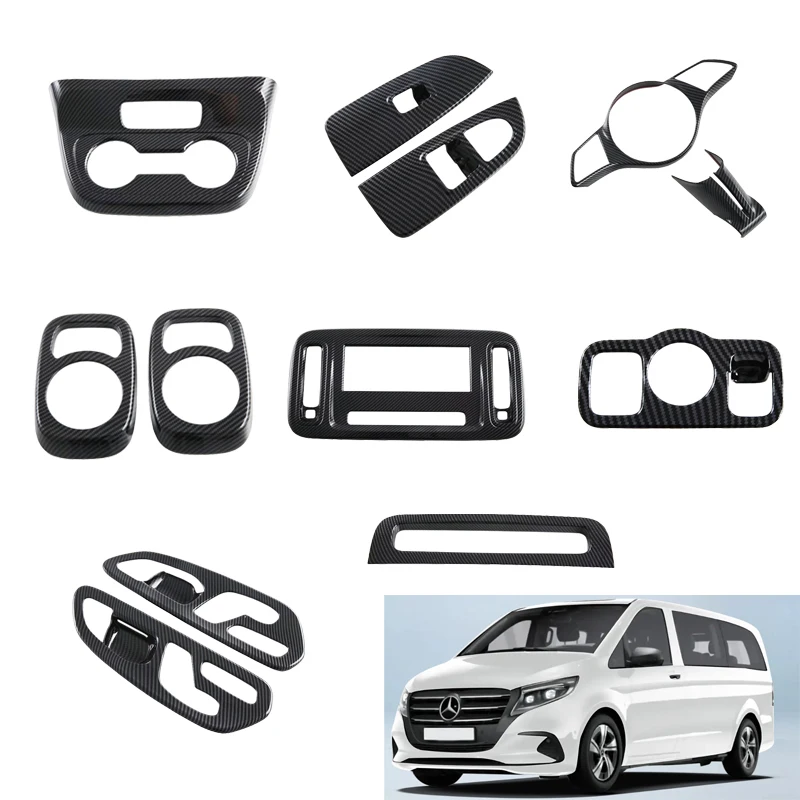Для Mercedes-Benz Vito 2024 2025 ABS передняя центральная консоль держатель для напитков