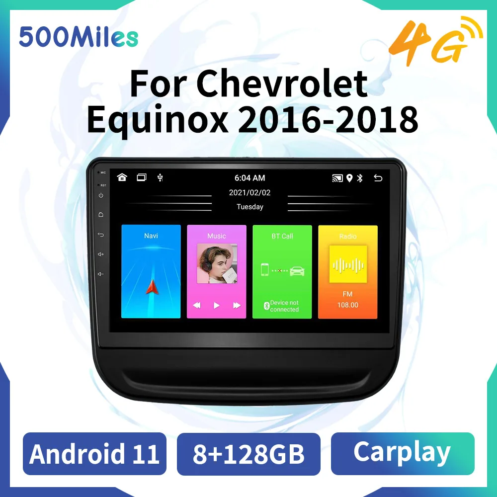 Android Car Stereo for Chevrolet Equinox 2016-2018 2 Din Car Radio GPS WIFI 4G Navigation Multimedia Player Autoradio Head Unit