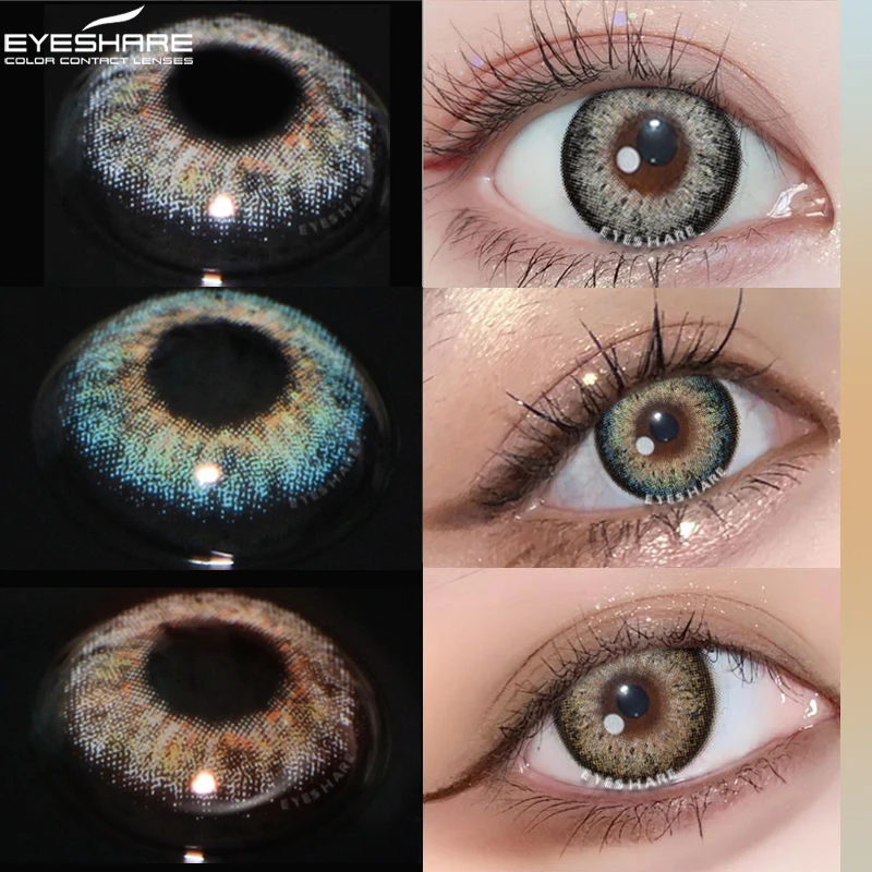 

Цветные контактные линзы ed EYESHARE для глаз, контактные линзы, мягкие цветные контактные линзы, ежегодная Красивая Косметика для зрачков, цветные линзы для глаз