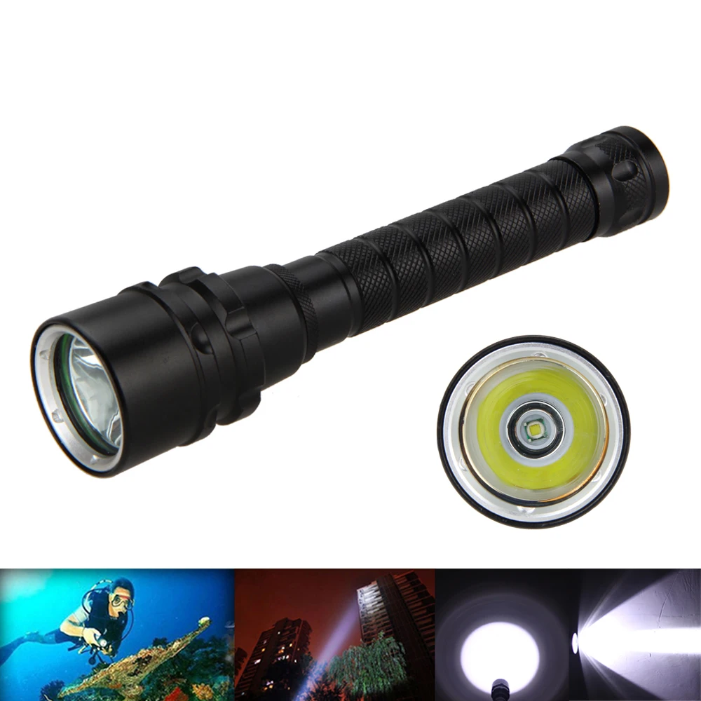 Подводный фонарик для дайвинга CREE XM-L T6 лм светодиодный фонарь IPX8