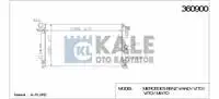

360900 радиатор воды для двигателя VIANO W639 03 VITO W639 03 VITO W639 03