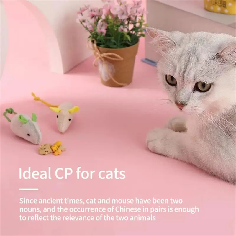 

1pc Creative Cat Toy Clockwork Spring Power Plush Mouse Toy Motion Rat Cat Dog Playing Toy Pets Interactive Toys Pet Products